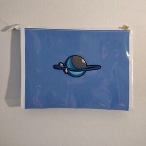10" Upcycled New Travel Cosmetic Bag